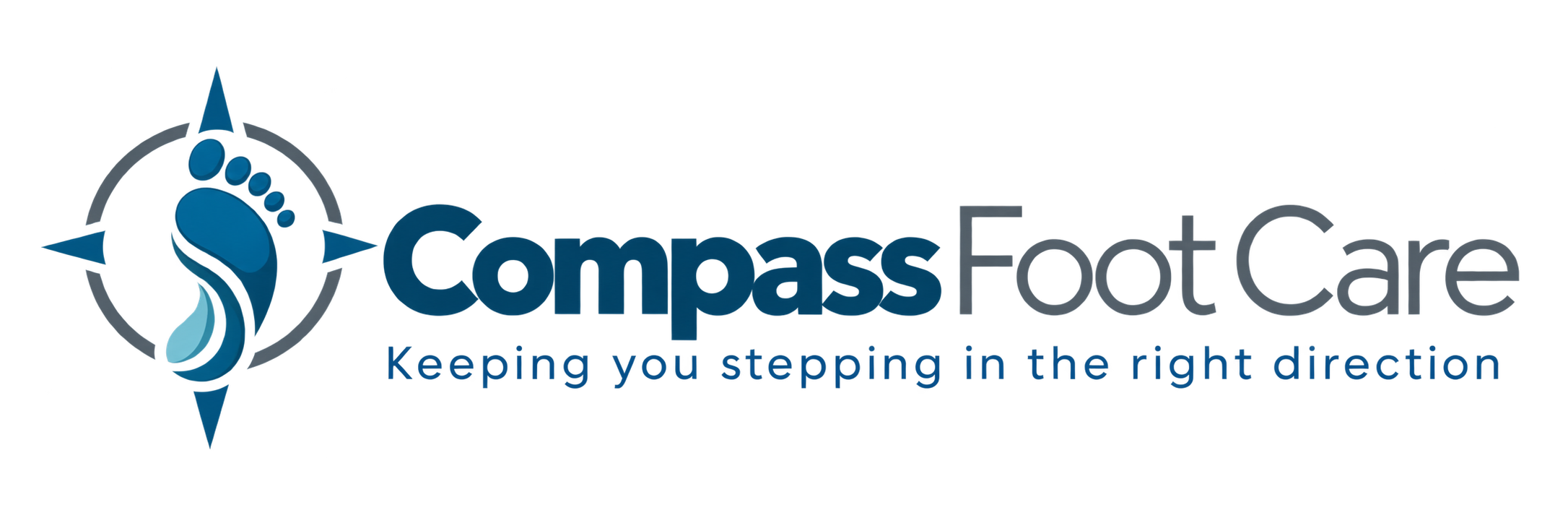 Compass Foot Care. Keeping you stepping in the right direction.